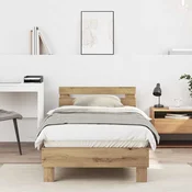 Krevetna konstrukcija Umjetnicki hrast 203 x 95 x 70 cm