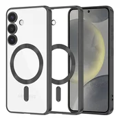 Ovitek Techsuit Luxury Crystal MagSafe za Samsung Galaxy S24 - črn