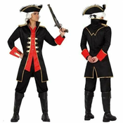 Pirat črni odrasli kostum