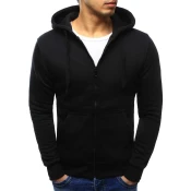 DStreet Mens Zip Hoodie Black