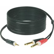 Klotz Y-Kabel Ministereoklinke - 2x Monoklinke 6m