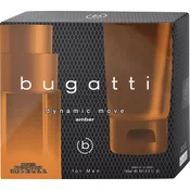 Bugatti  Muški parfemski set Dynamic Move Amber EDT 100ml + gel za tuširanje 200ml
