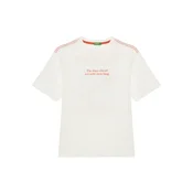United Colors Of Benetton Majica 3I1XC10P4 Écru Oversize