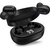 CONNECT IT True Wireless SensorTouch slušalke v ušesa z mikrofonom, Črna
