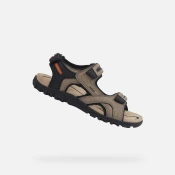 Beige mens sandals Geox Strada - Mens