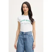 Calvin Klein Jeans kratka ženska majica bombažna z elastanom