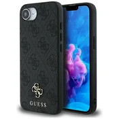 Guess GUESS ovitek za IPHONE 16e (SE 4 2025), združljiv z MagSafe, GUHMPSE4P4SM4MK (PU 4G Small, 4G in Classic), črn