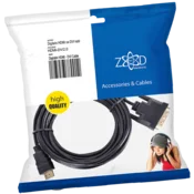 ZED electronic HDMI na DVI kabel, 2.0 met, ver. 1.4 – HDMI-DV/2.0