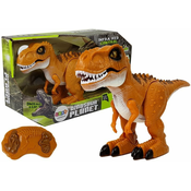 slomart Daljinsko voden dinozaver TYRANNOSAURUS R/C, rjav, zvok, luč