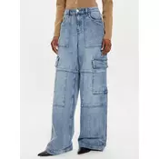 MICHAEL Michael Kors Jeans hlače MT4905HEB1 Modra Wide Leg