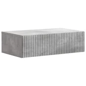 Vidaxl Stenska stranska miza Betonsko siva 59 x 34,5 x 17 cm