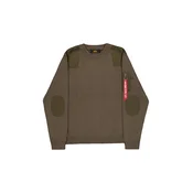 ALPHA INDUSTRIES Majica oliva/živo rdeča