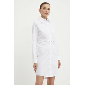 Pamucna haljina Pinko boja: bijela, mini, uska, 103737 A1XO