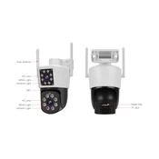 RC662DR, zunanja IP66 vodoodporna dvojna WiFi IP kamera - Robaxo