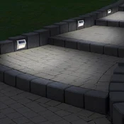 Näve LED-solarna zunanja stenska svetilka 5282104, nerjaveče jeklo, komplet 4 kosov, - Sodobni