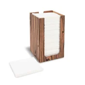 Servieta (PAP-Airlaid FSC Mix) PREMIUM bela 20 x 20 cm v škatli [100 kosov]