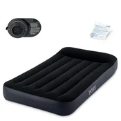 Northix Napihljiva vzmetnica 191x99x25 cm z vgrajeno električno tlačilko INTEX 64146ND