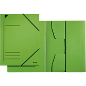 LEITZ Kotna mapa LEITZ, DIN A4, karton 320 g/m2, zelena, (21651014)