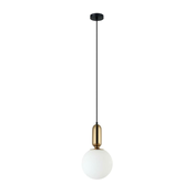 ITALUX PND-02340-1M-BRO - Viseci luster ALDEVA na sajli 1xE27/40W/230V crna/bronza