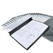 Hitri registrator, PP, A4, RAPESCO Eco, črn, 25-delni