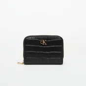 Denarnica Calvin Klein Croc Medium Flap Wallet Black Universal
