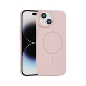 Rigid Silicone MagSafe maska za iPhone 15 Plus – roze