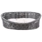 Duvo+ Ležaljka za pse sa jastukom, Rustic rattan, Sivi, M