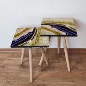 Hanah Home Set klub stocica 2Shp294, 2 komada, Šareni