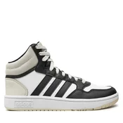 Adidas Patike za decake hoops 3.0 mid k BG, Belo-crne