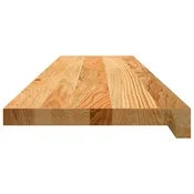 shumee vidaXL Podloge za stopnice 4 kosi rjave 100x25x2 cm trdna hrastovina