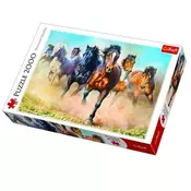 Trefl Puzzla 2000 pcs Galloping Herd of Horses 27098