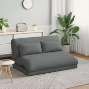 vidaXL Tlorisni stol Temno siva 110 x 82 x 55 cm blago