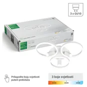 Green tech dekorativna svetiljka 54w 3cct gu10 x3 ( sfera-4 )