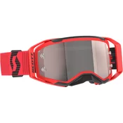 SCOTT Prospect 2.0 motocross naocale crveno-crne sa srebrnim pleksiglasom