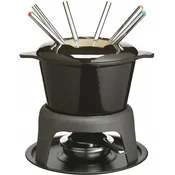 ASTER Set za fondue Aster MasterClass z emajlirano litoželezno posodo, črna, (5000119670)