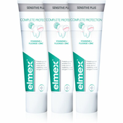 Elmex Sensitive Plus Complete Protection zubna pasta za jacanje 3x75 ml
