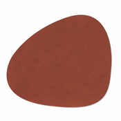 Pogrinjek CURVE NUPO 37 x 44 cm, siena, usnje, LIND DNA