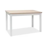Stol ADAM 100x60 cm - laminirana ploča + MDF - hrast sonoma/bijeli