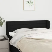Vidaxl vidaXL Vzglavnik s krilci, črne barve 147x23x78/88 cm, blago