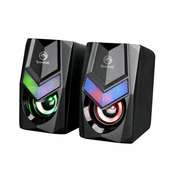 Marvo SG-118 RGB 2.0, 6W gaming zvočnik 3,5mm/USB črn