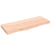 Vidaxl Mizna plošča 100x40x(2-6) cm neobdelana trdna hrastovina