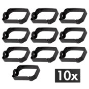 Logilink nosaci za upravljanje kabelima za 19 rackove, 44 x 70 mm, zakljucivi, set od 10