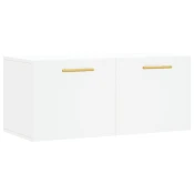 MAISON CHIC Stenska omarica - Zidna omarica bela 80x36,5x35 cm inženirski les iu800, (22063215)