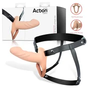 Action StrapOn S - pricvrstivi, šuplji dildo (prirodni)