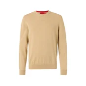 HUGO Pulover San Cassius-C2 HUGO-50553588 Bež Slim Fit