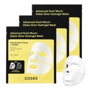 Cosrx - Napredna hidrogelna maska s polžjim mucinom Glass Glow - Komplet hidrogelnih mask s polžjim mucinom - 3 kosi