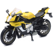 Metalni motocikl Newray - Yamaha YZF-1, 1:12, žuti