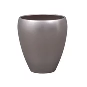 Luna Pokrov za cvetlični lonček ORCHID METALICA keramika mat d14x16cm
