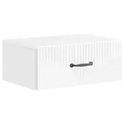 vidaXL vidaXL Stenski nočni omarici Bela visok sijaj 49 x 34,5 x 20 cm, (5000209988)