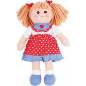 Bigjigs Toys Platnena lutka Emily 34 cm